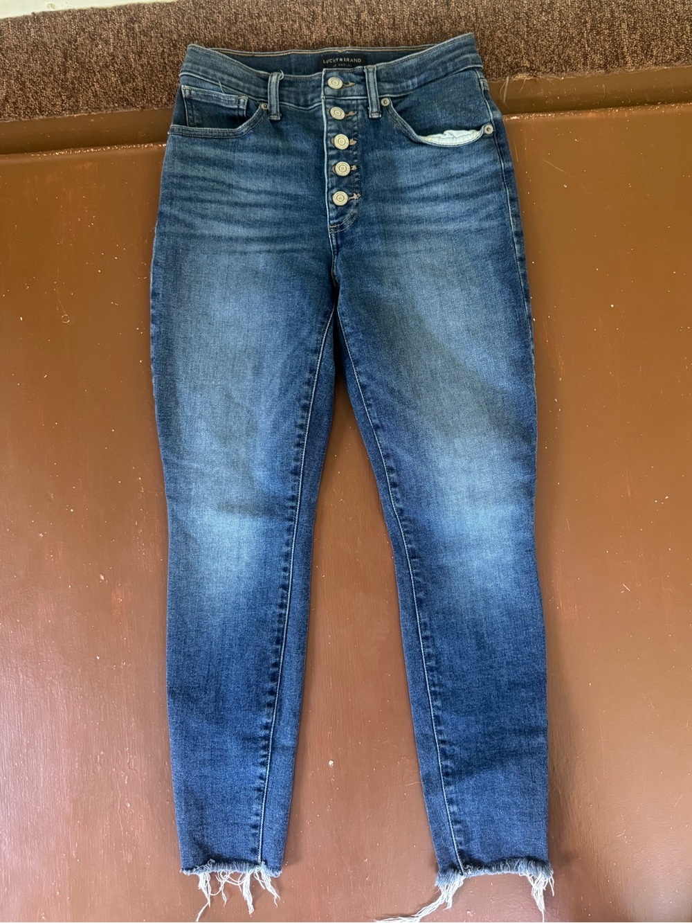 Lucky Brand Women's High-Rise Button-Fly Ankle Jeans - 4/27